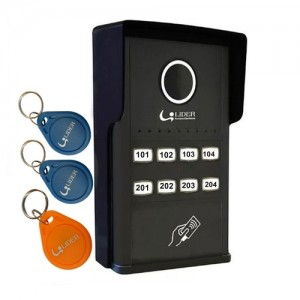 PORTEIRO COLETIVO SMART RFID 8P LR808R LIDER 